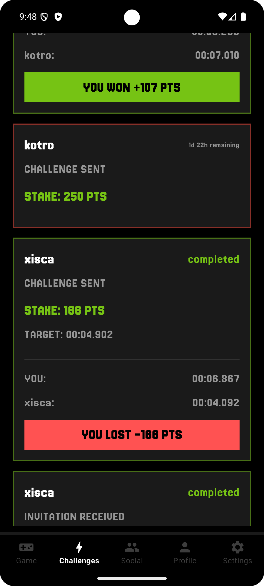 Social screen